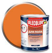 Эмаль золотистый, 0,8 кг быстросохн.(6ч) для пола алкидно-уретановая OLECOLOR
