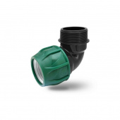 Отвод нар/рез 40х1.1/2" ПЭ POELSAN GREEN