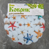 Решётка в раковину круглая «Морские звёзды», 29×29 см