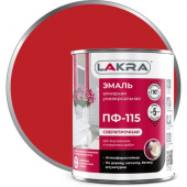 Эмаль "Лакра" ПФ-115 красная 1,0кг