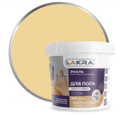 Эмаль ЛАКРА для пола (4/8ч) акриловая бежевая 0,9кг