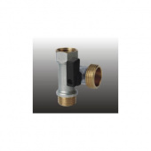 Кран шаровой 3-прох 1/2'' - 3/4'' - 1/2'' вн/нар/нар 