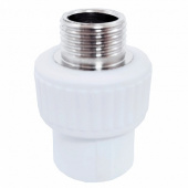 Муфта PPRC c НР 20х1/2" BASE (мет. резьба)