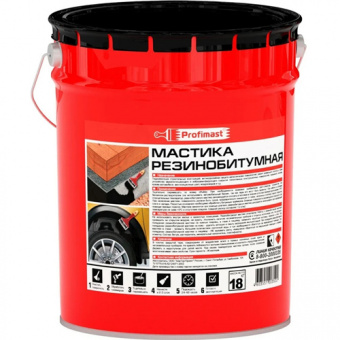 Мастика резинобитумная PROFIMAST 18кг/21,5л