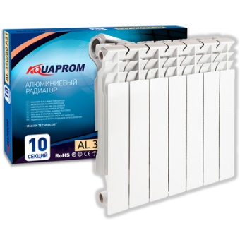 Радиатор алюминиевый AQUAPROM 500*80 12 сек.
