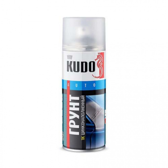 Грунт KUDO KU-2301 1К цинконаполненный серый 520мл