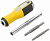 Отвертка комби "Старт", crv сталь, 6-в-1, стержень 115 мм, прорез ручка