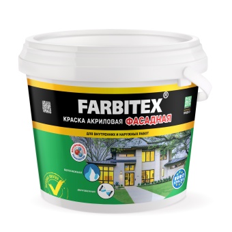 Краска акриловая фасадная ( 6.0 кг) Farbitex 