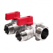 Коллектор 3/4''x1/2'' с отсечными кранами STI (2 вых)