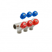 Коллектор 3/4''x1/2'' с регулировочными вентилями VRT (3 вых)