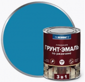 Грунт-эмаль голубой, 0,8 кг (2/10час) быстросохнущая "3-в-1" Proremontt 